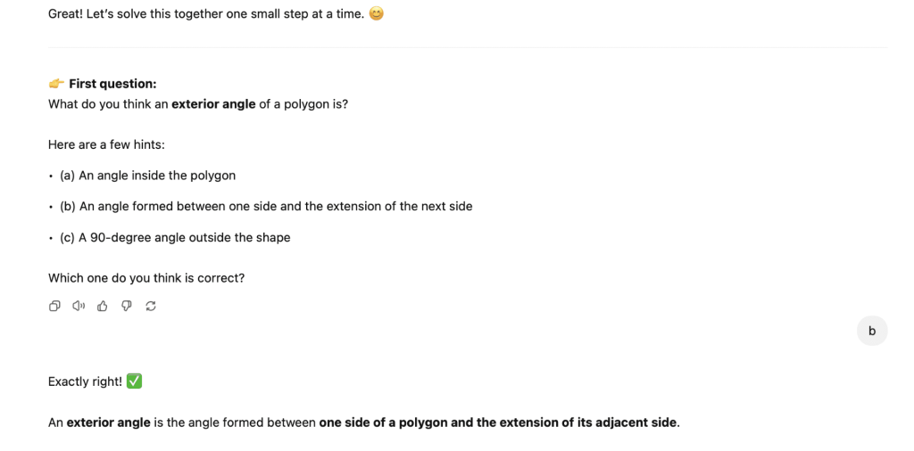 Beyond Answers: AI Chatbots and the Rise of Socratic Learning 5 ChatGPT Socratic Learning Output Step 1 | MeraTutor.ai Homie Blogs