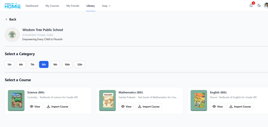 Library School Profile | New MeraTutor.ai Homie Features
