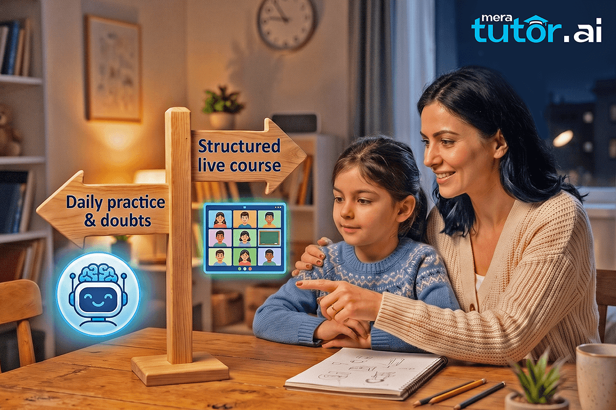 AI Tutoring vs Online Classes Comparison: Which Is Best for Your Child? 4 Parent choosing between AI tutoring and online classes for a K-12 child
