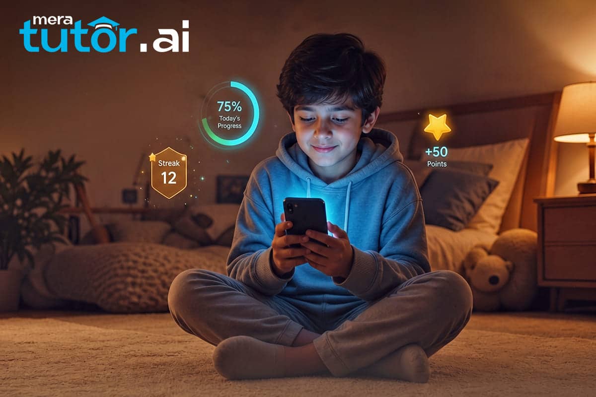 Best AI Tutoring App for Mobile Learning (2026) 4 Student starting mobile learning with MeraTutor.AI free trial